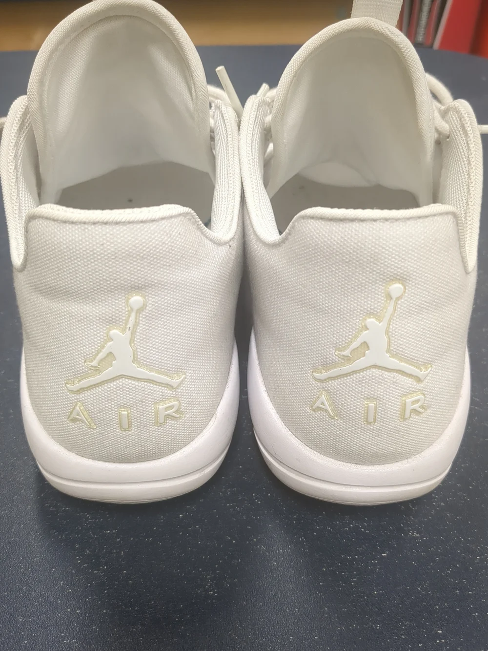 Jordan Eclipse Triple White Canvas 9.5